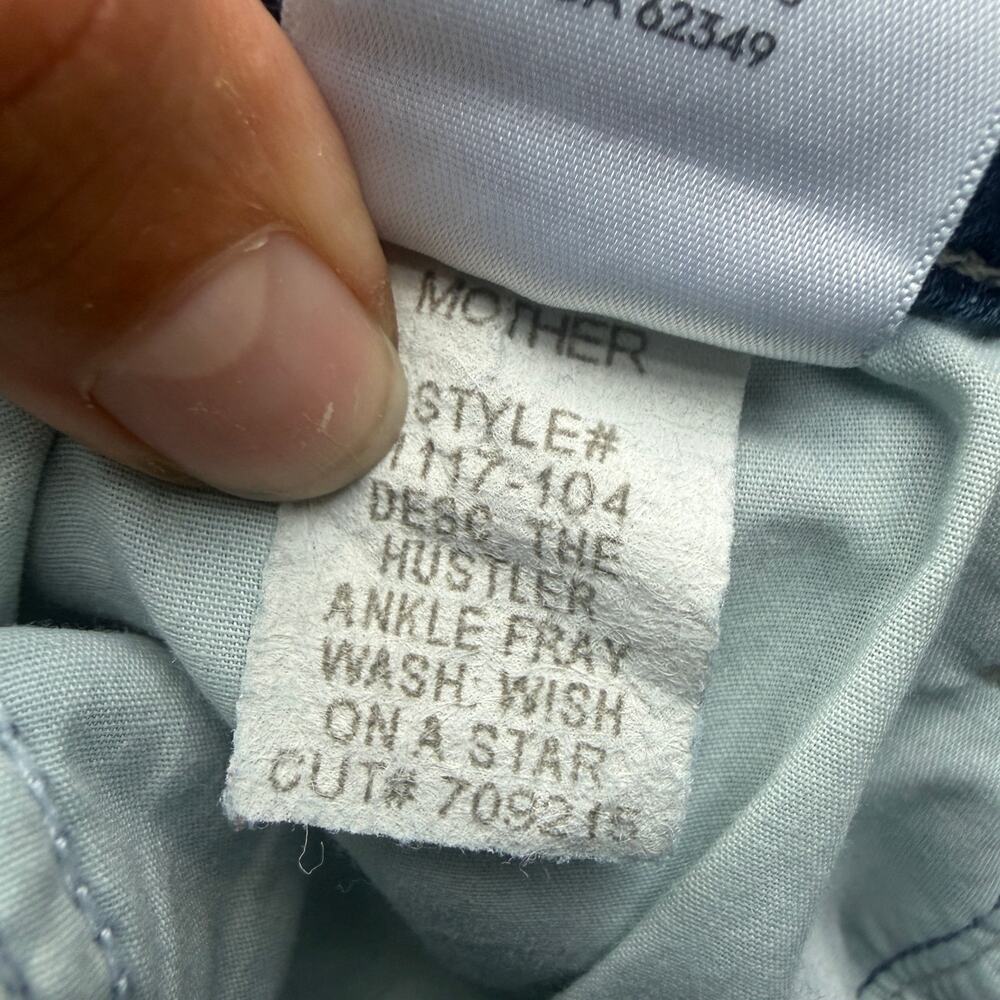 MOTHER The Hustler Ankle Fray Jeans in Wish On A Star Size 28 - Picture 7 of 8
